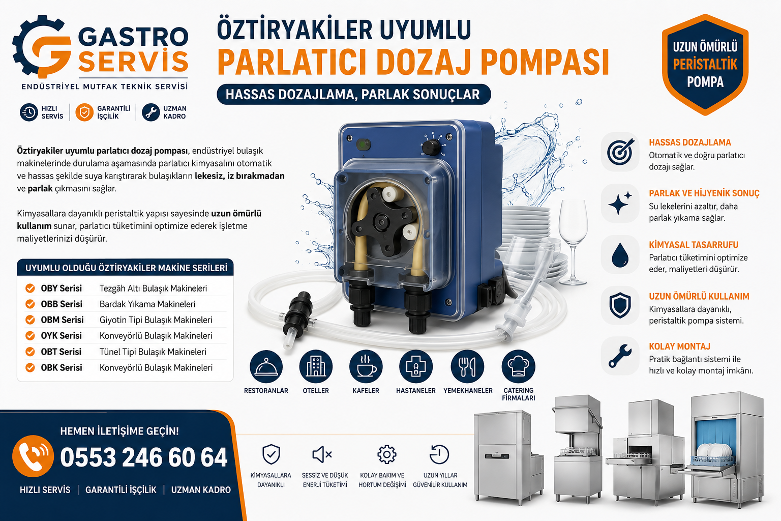 Öztiryakiler Uyumlu Parlatıcı Dozaj Pompası