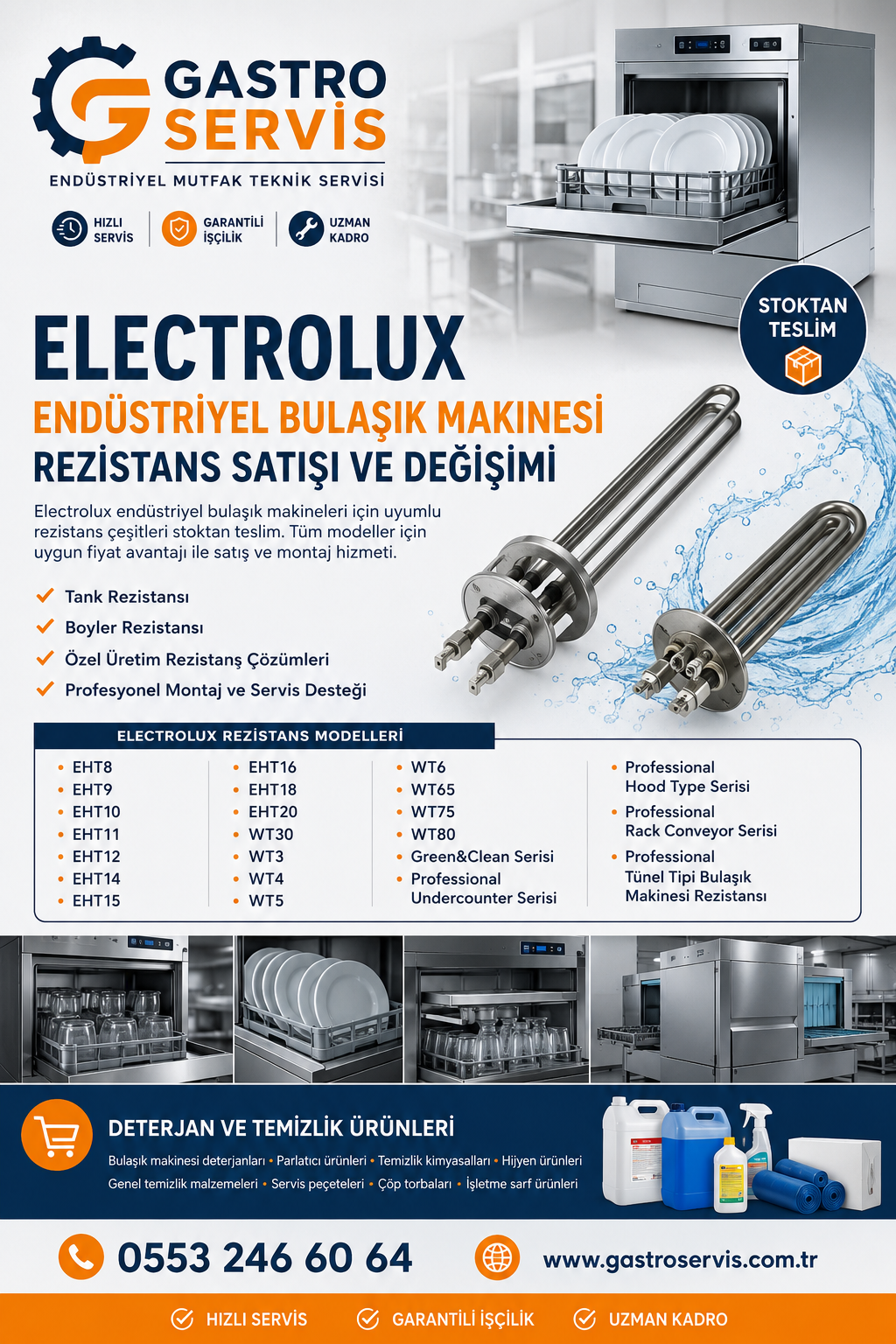 Electrolux Endüstriyel Bulaşık Makinesi Rezistansı
