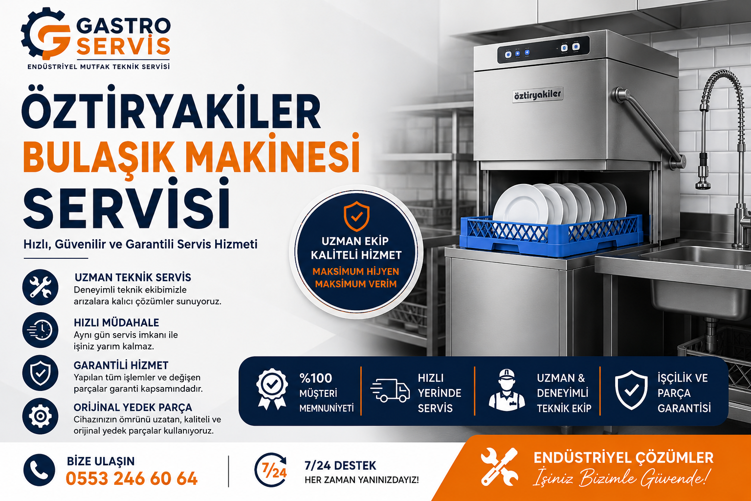 Öztiryakiler Bulaşık Makinesi Servisi - 0553 246 60 64