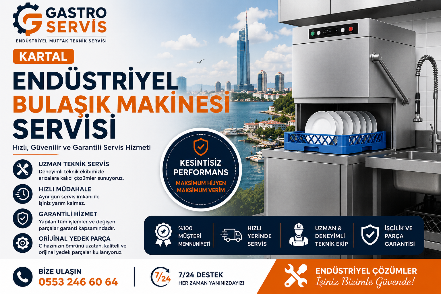 Kartal Endüstriyel Bulaşık Makinesi Servisi - 0553 246 60 64