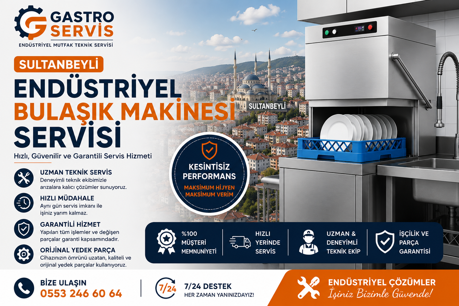 Sultanbeyli Endüstriyel Bulaşık Makinesi Servisi - 0553 246 60 64