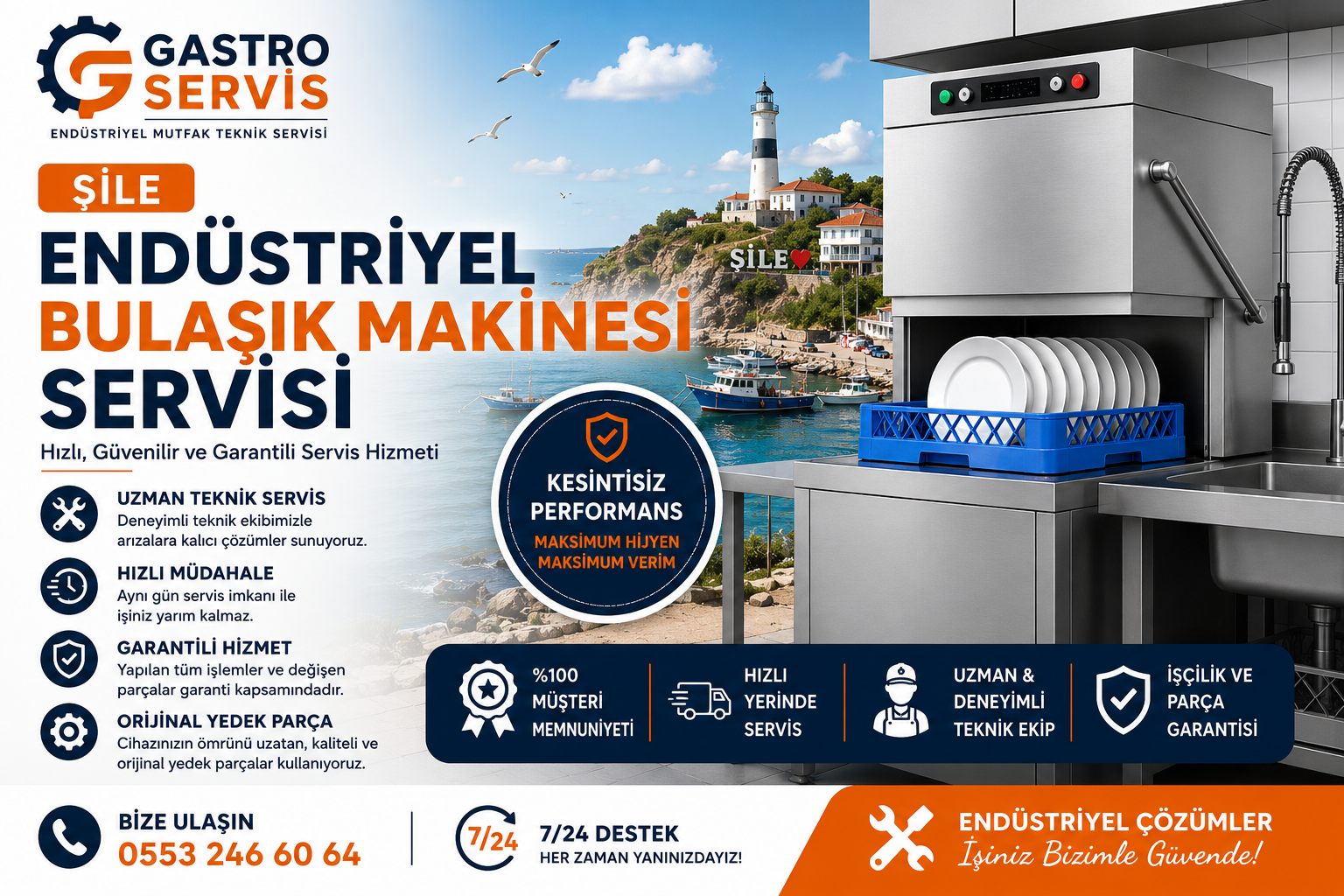 Şile Endüstriyel Bulaşık Makinesi Servisi - 0553 246 60 64