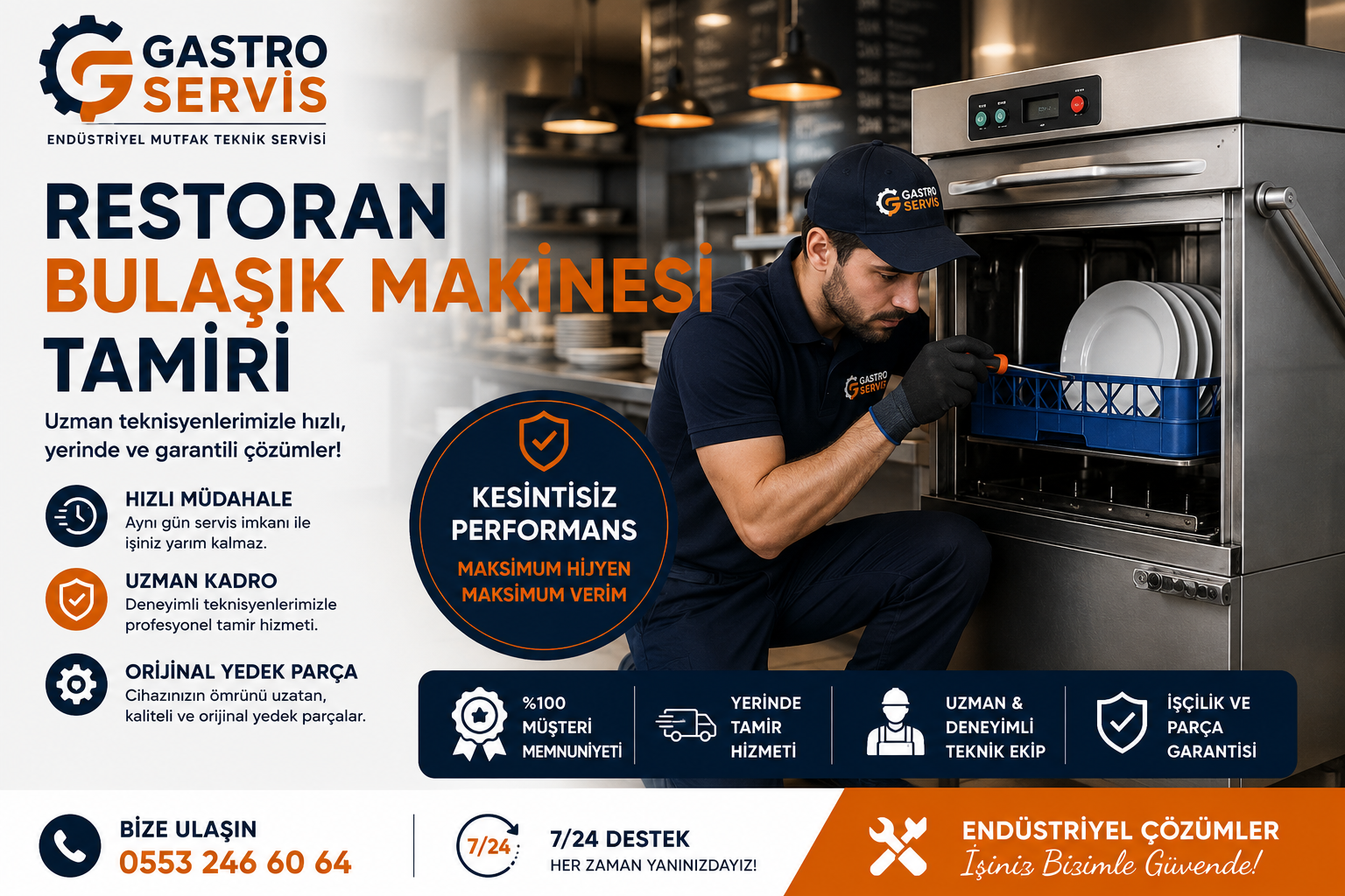 Restoran Bulaşık Makinesi Tamiri – 0553 246 60 64