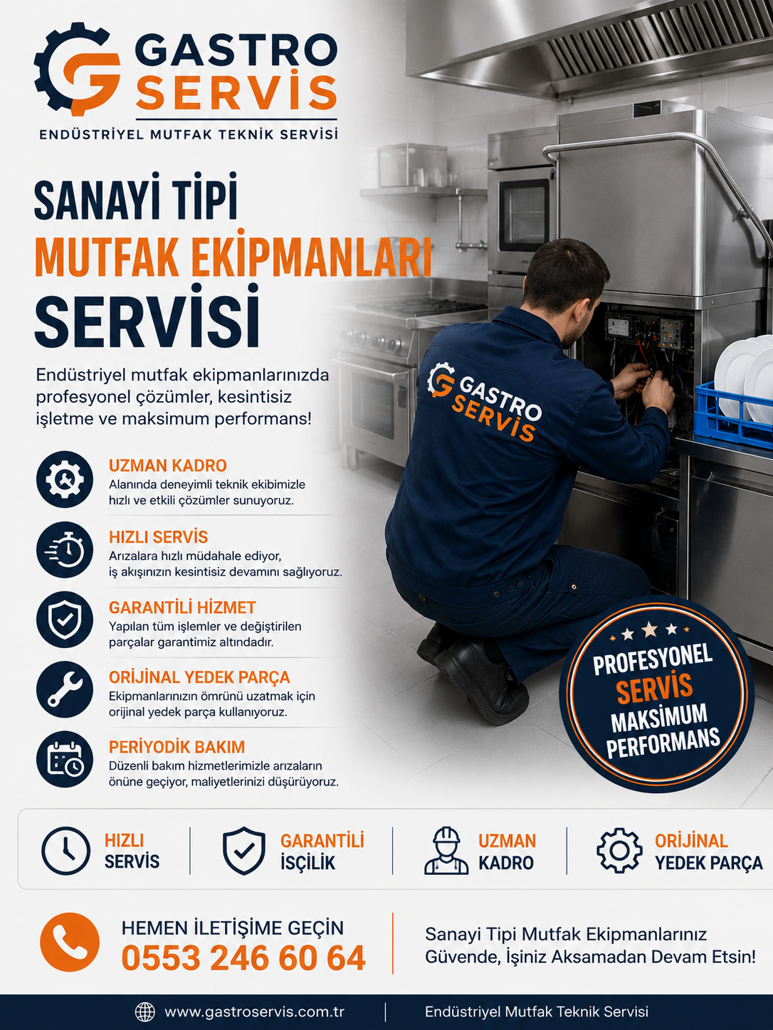 Sanayi Tipi Mutfak Ekipmanları Servisi – 0553 246 60 64