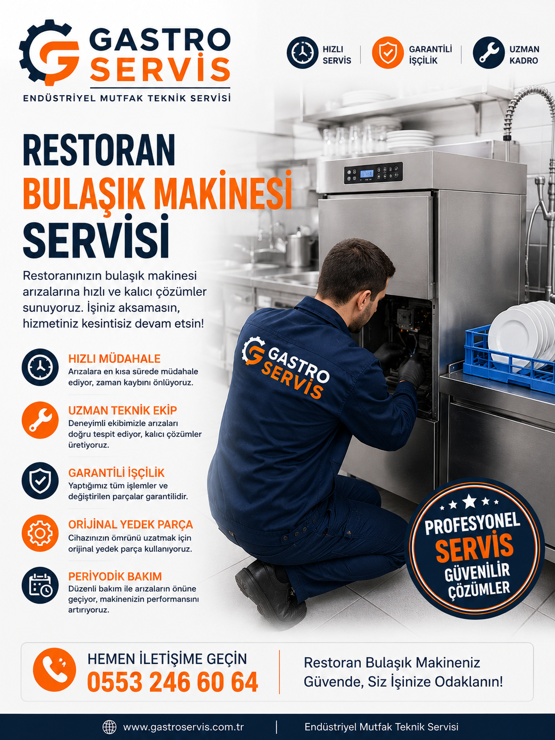 Restoran Bulaşık Makinesi Servisi – 0553 246 60 64