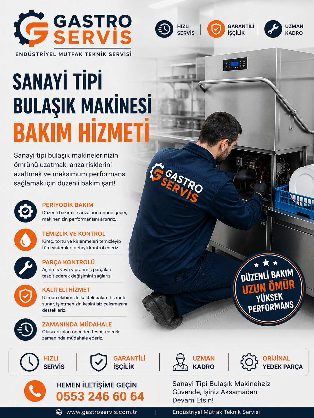 Sanayi Tipi Bulaşık Makinesi Bakım Hizmeti – 0553 246 60 64