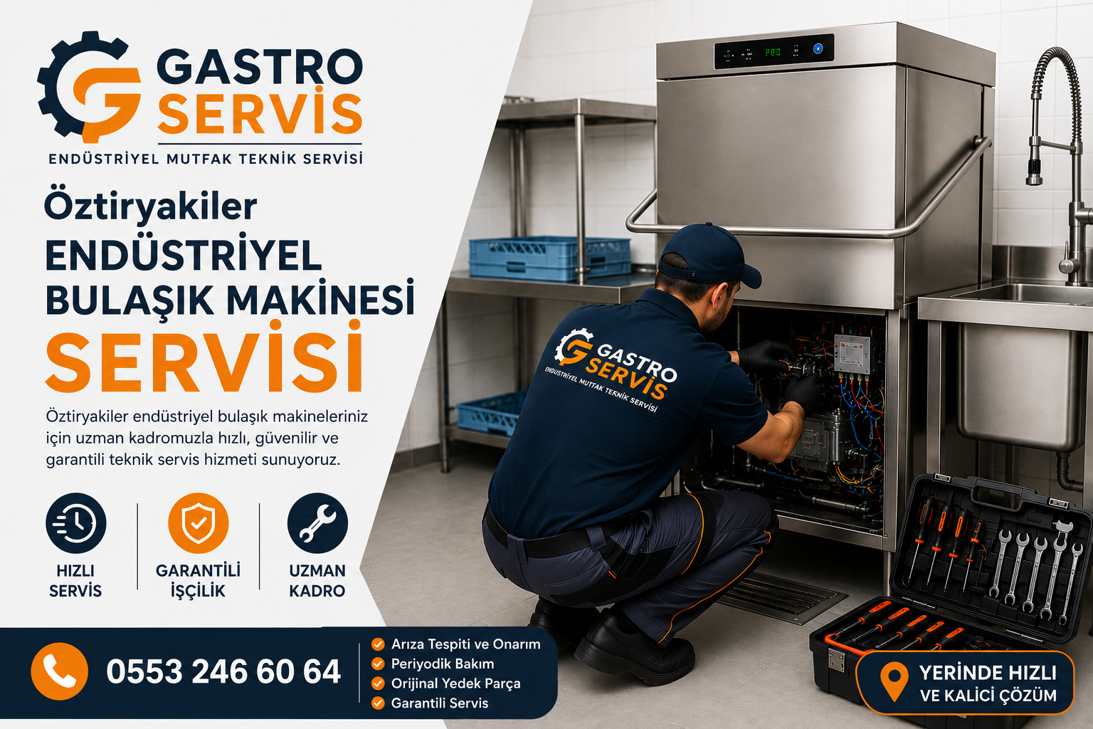 Öztiryakiler Endüstriyel Bulaşık Makinesi Servisi | 0553 246 60 64