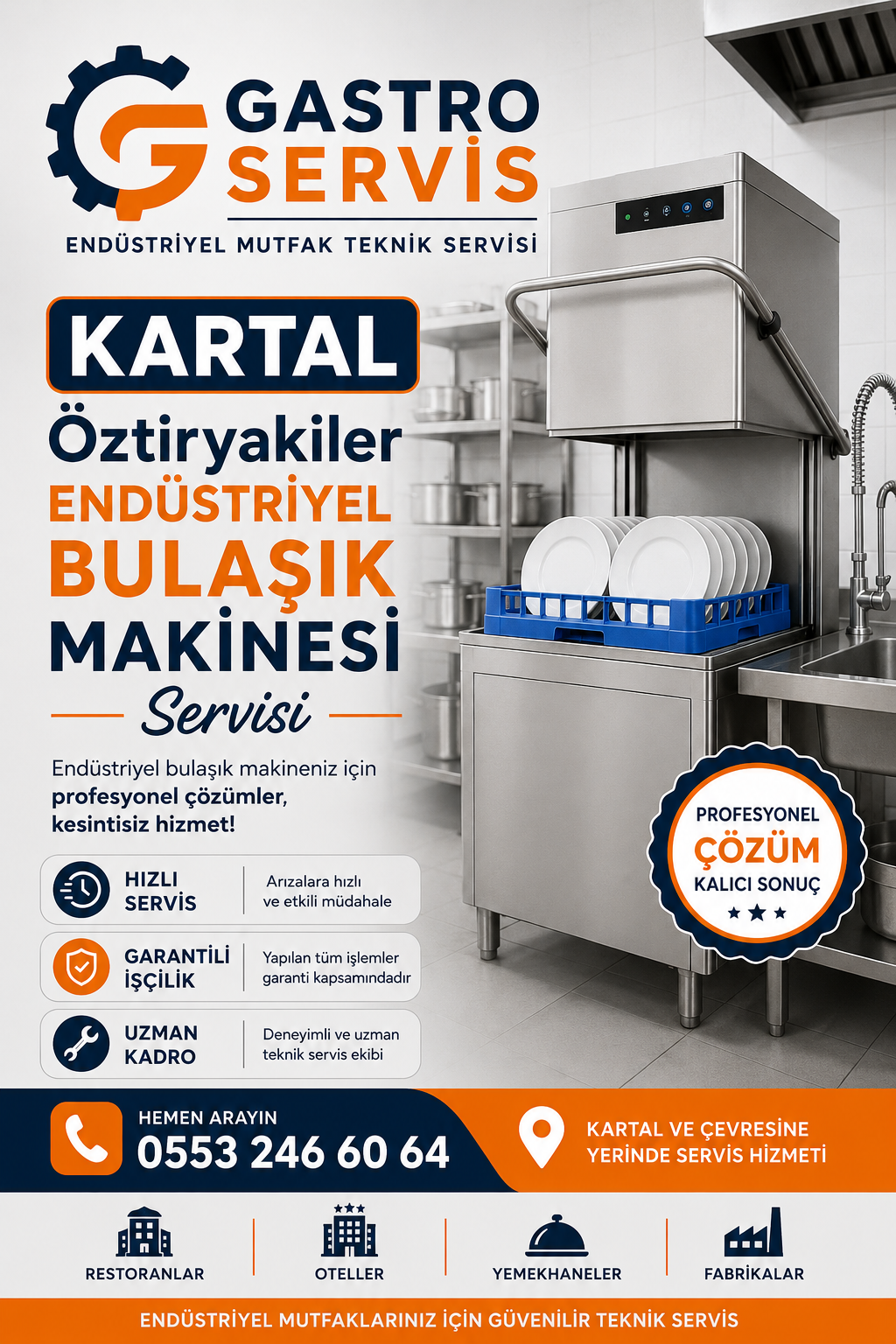Kartal Öztiryakiler Endüstriyel Bulaşık Makinesi Servisi | 0553 246 60 64