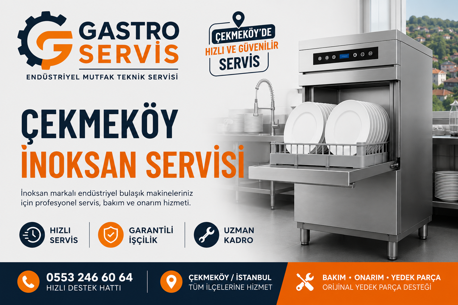 Çekmeköy İnoksan Servisi 0553 246 60 64