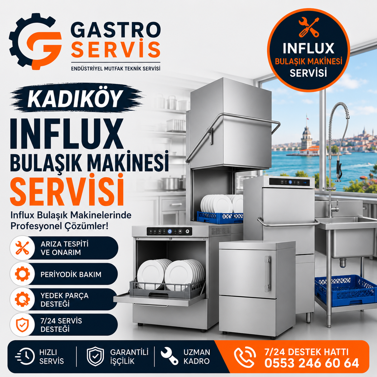Kadıköy İnflux Bulaşık Makinesi Servisi - 0553 246 60 64