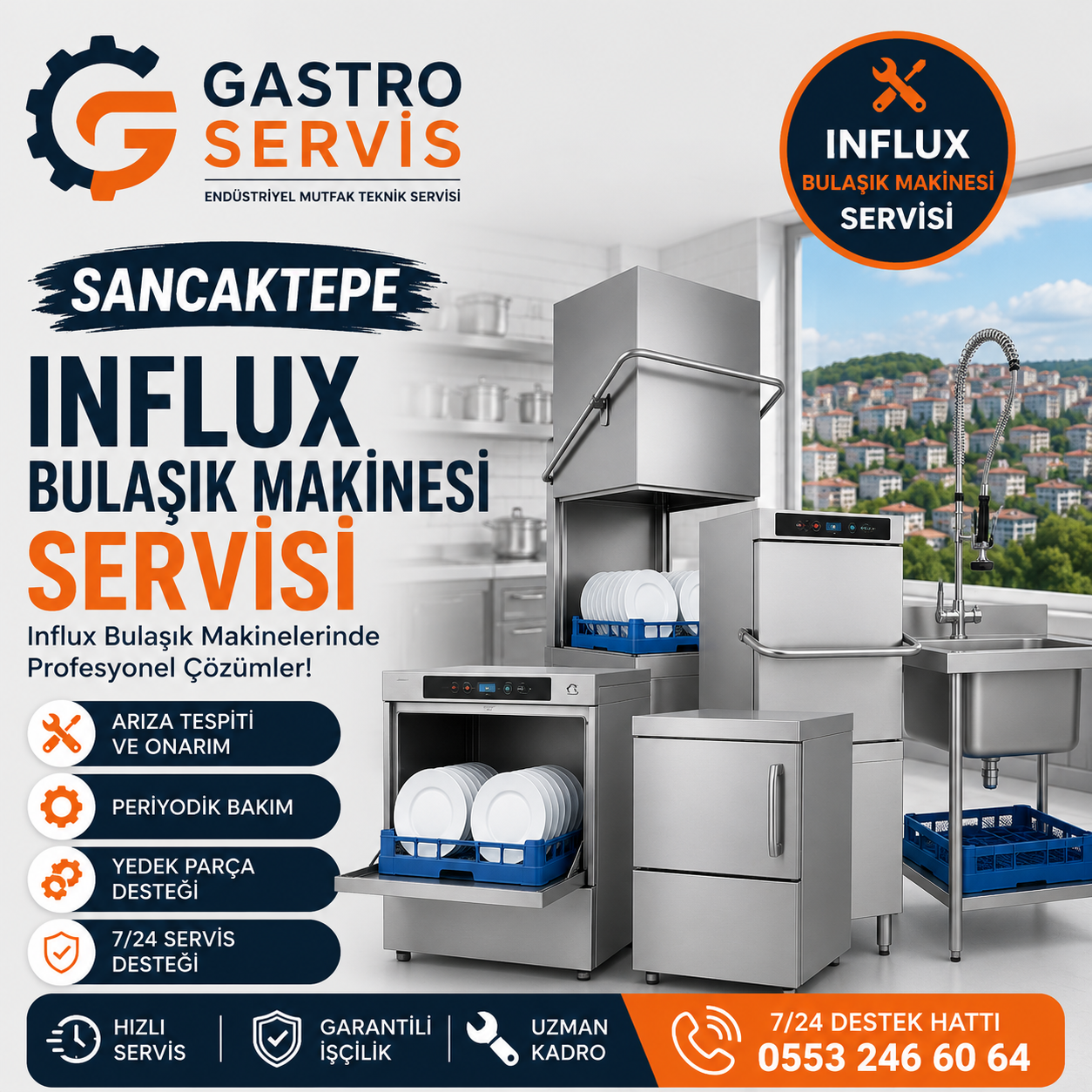 Sancaktepe İnflux Bulaşık Makinesi Servisi - 0553 246 60 64