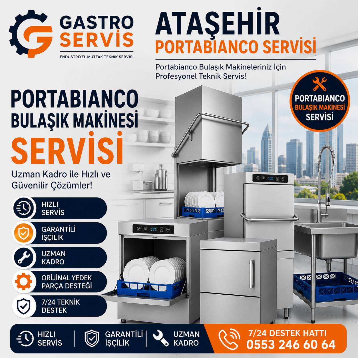 Ataşehir Portabianco Servisi - 0553 246 60 64