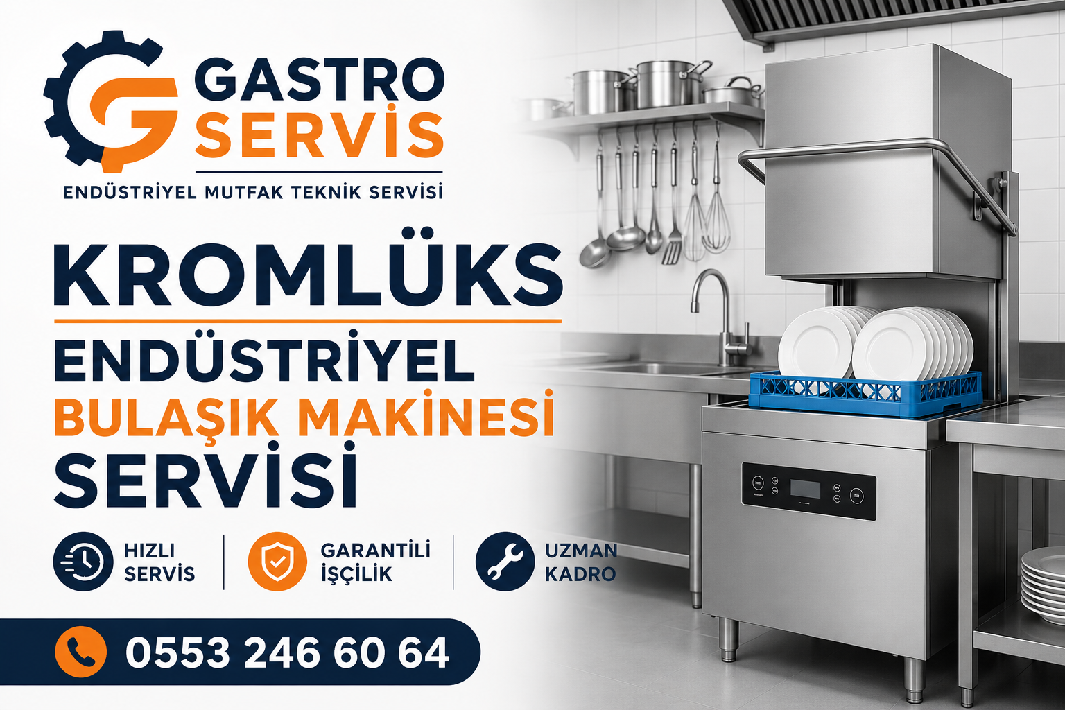 Kromlüks Endüstriyel Bulaşık Makinesi Servisi - 0553 246 60 64