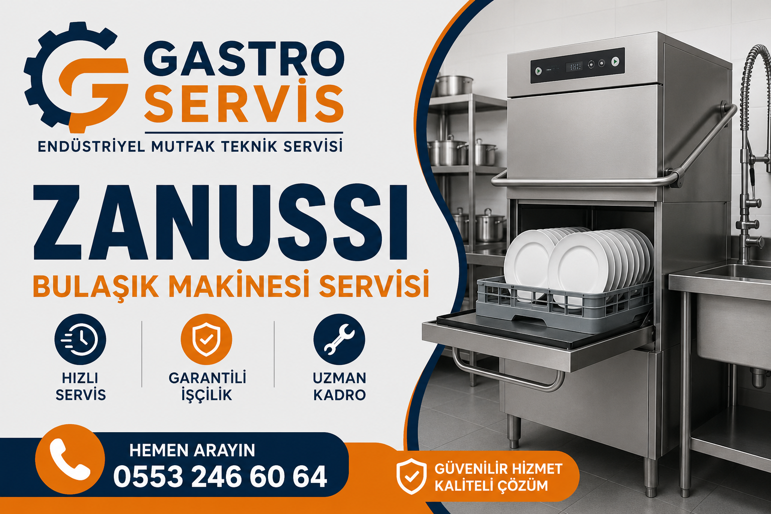 Zanussi Bulaşık Makinesi Servisi - 0553 246 60 64
