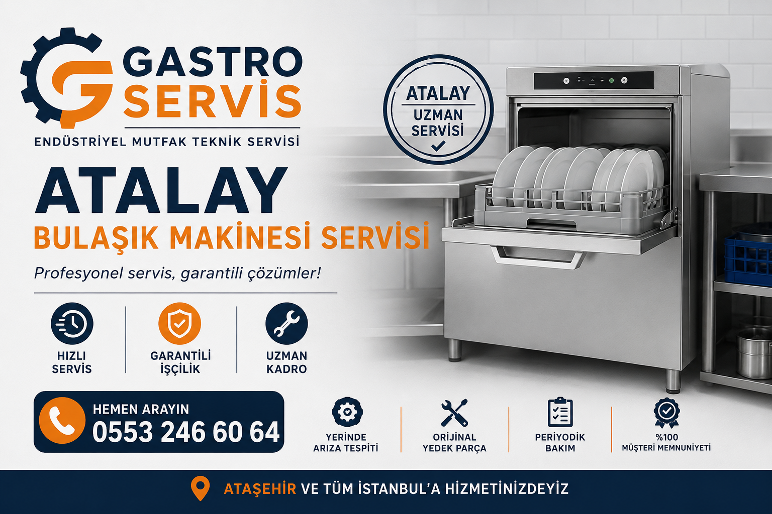 Atalay Bulaşık Makinesi Servisi - 0553 246 60 64