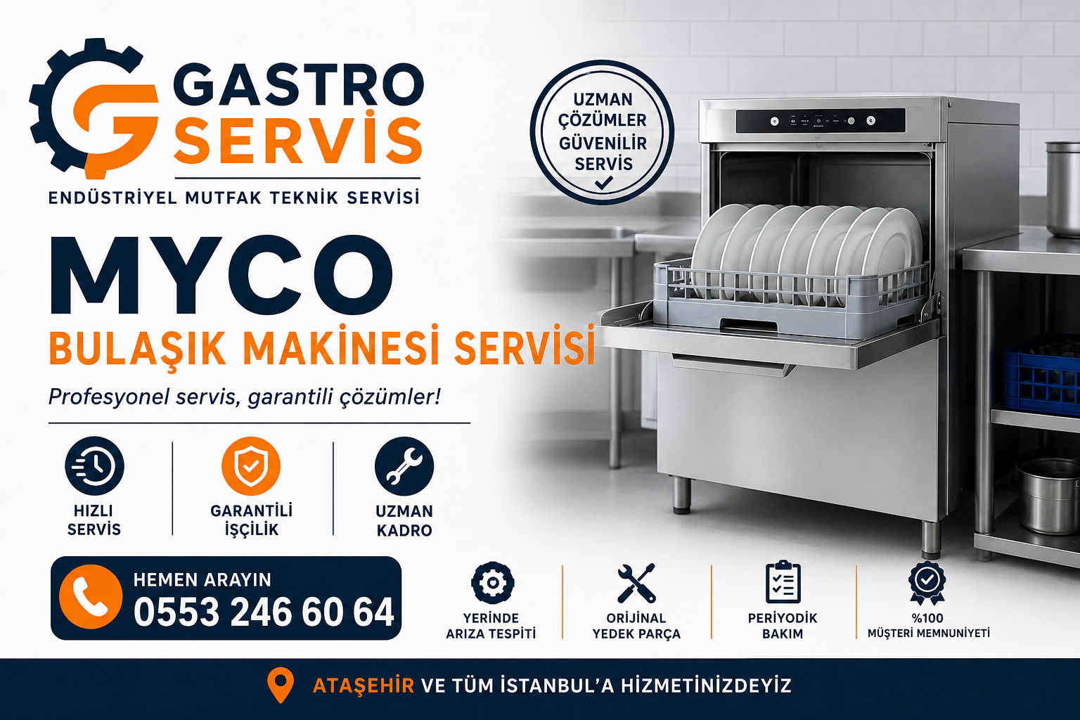 Myco Bulaşık Makinesi Servisi - 0553 246 60 64