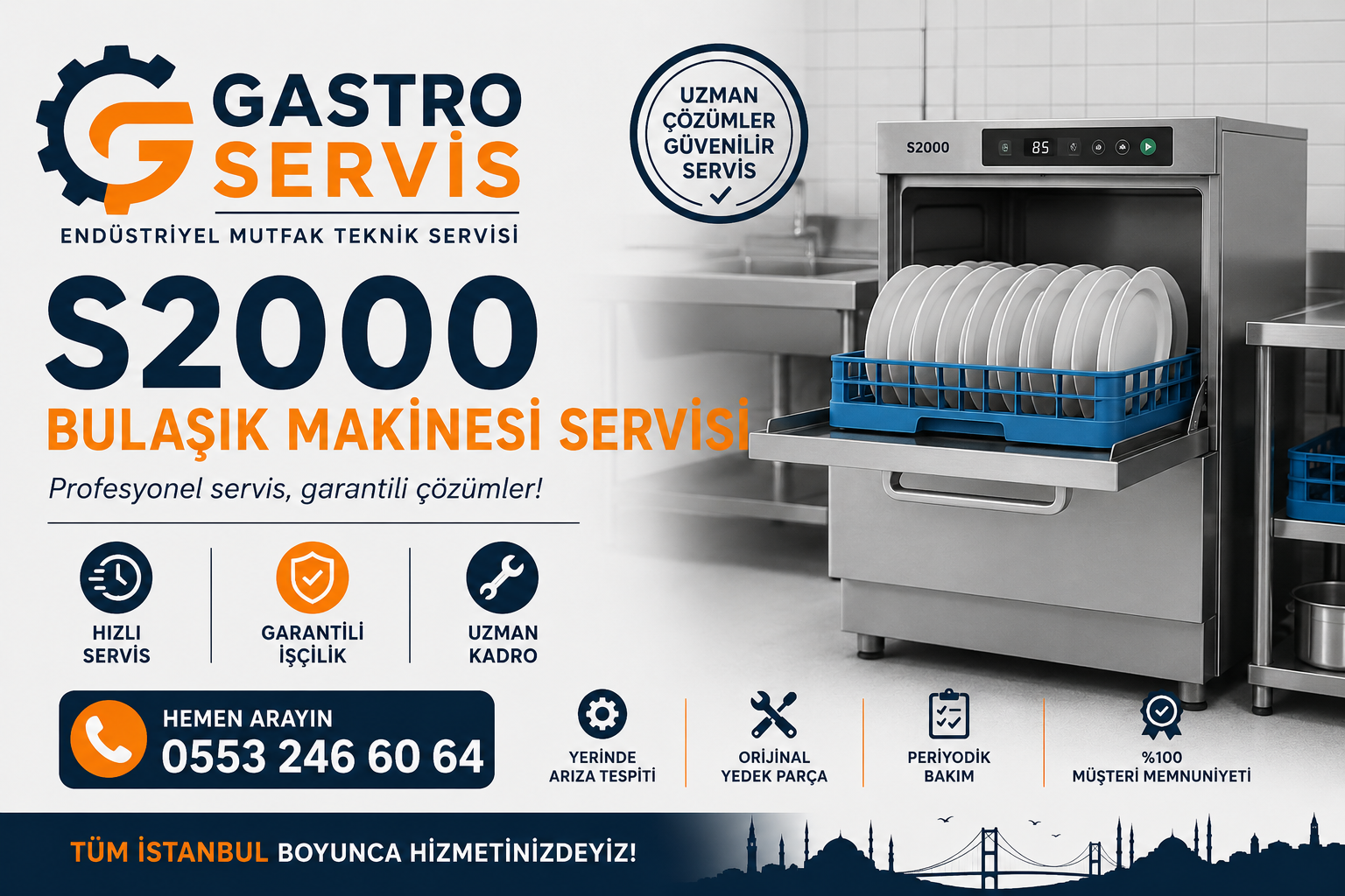 S2000 Bulaşık Makinesi Servisi - 0553 246 60 64